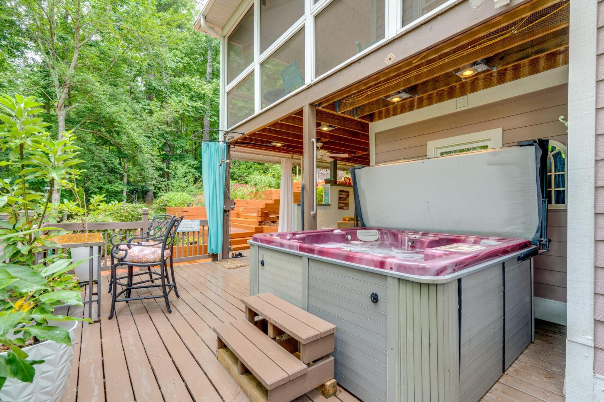Creekside Hendersonville Haven Hot Tub And Fire Pit Esterno foto