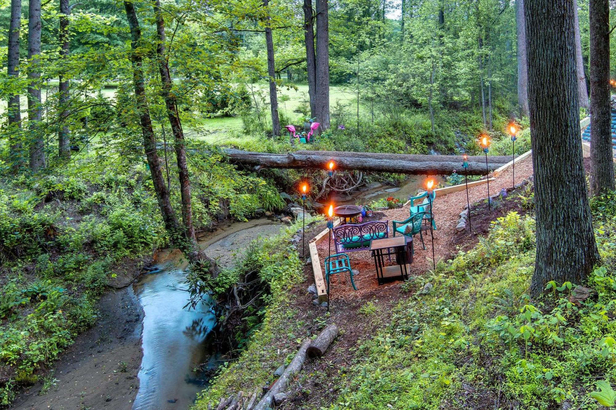 Creekside Hendersonville Haven Hot Tub And Fire Pit Esterno foto