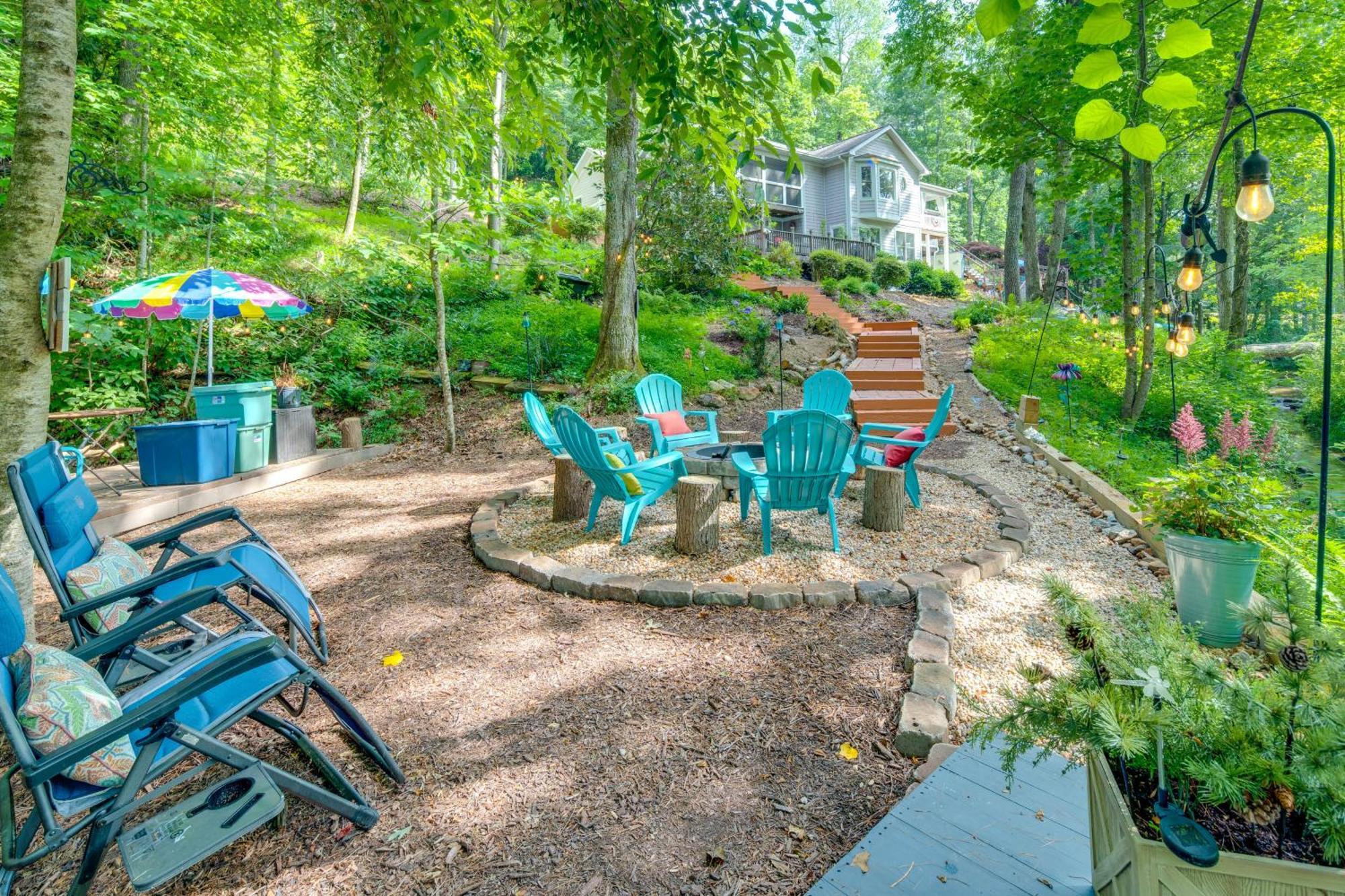 Creekside Hendersonville Haven Hot Tub And Fire Pit Esterno foto