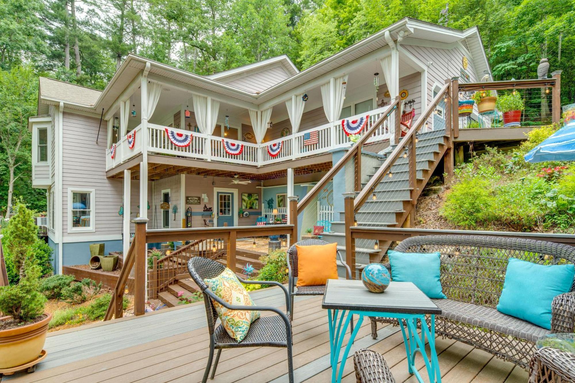 Creekside Hendersonville Haven Hot Tub And Fire Pit Esterno foto