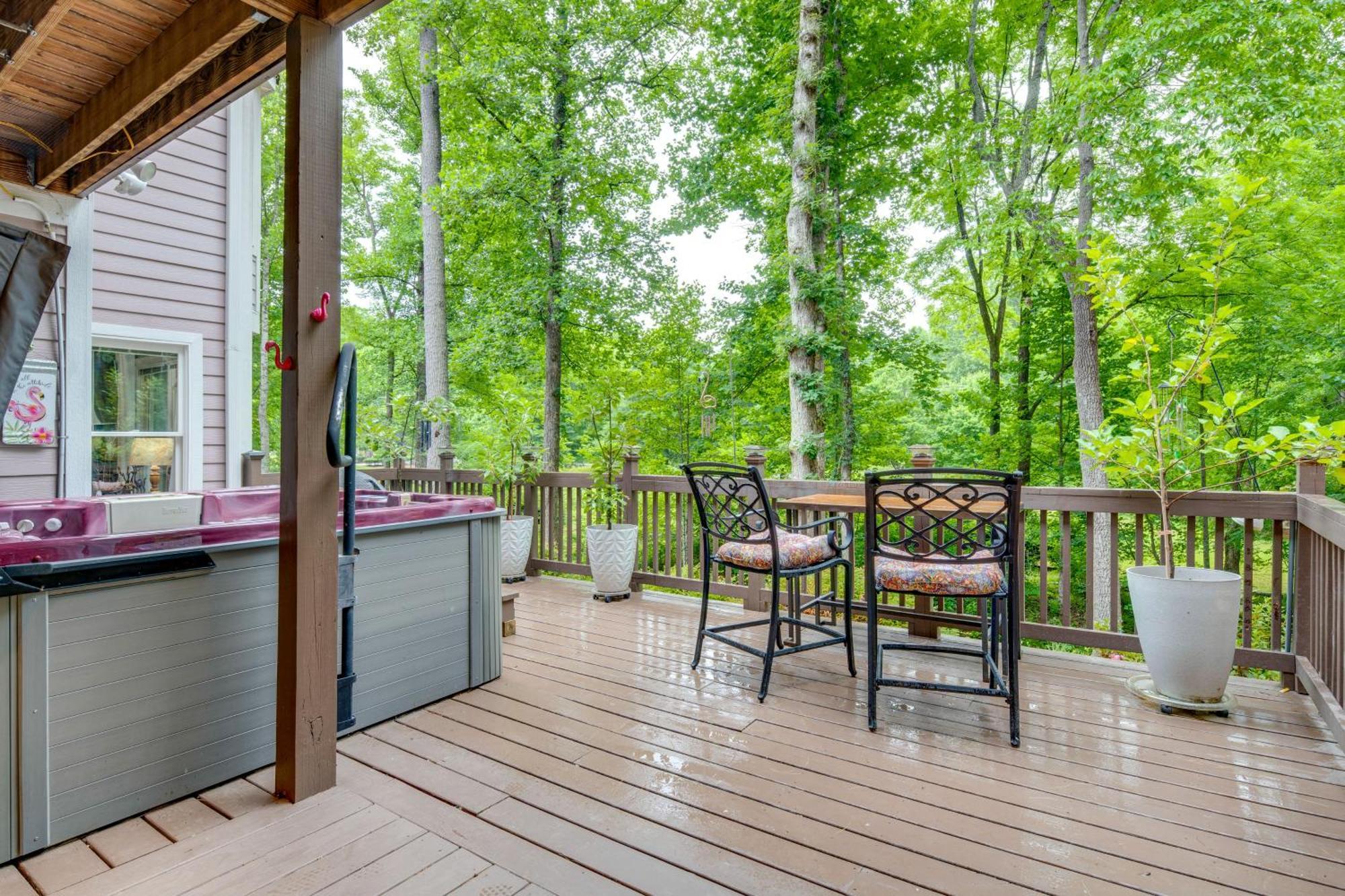 Creekside Hendersonville Haven Hot Tub And Fire Pit Esterno foto